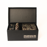 DEEP BROWN TWIN PAISLEY COMBO BOX